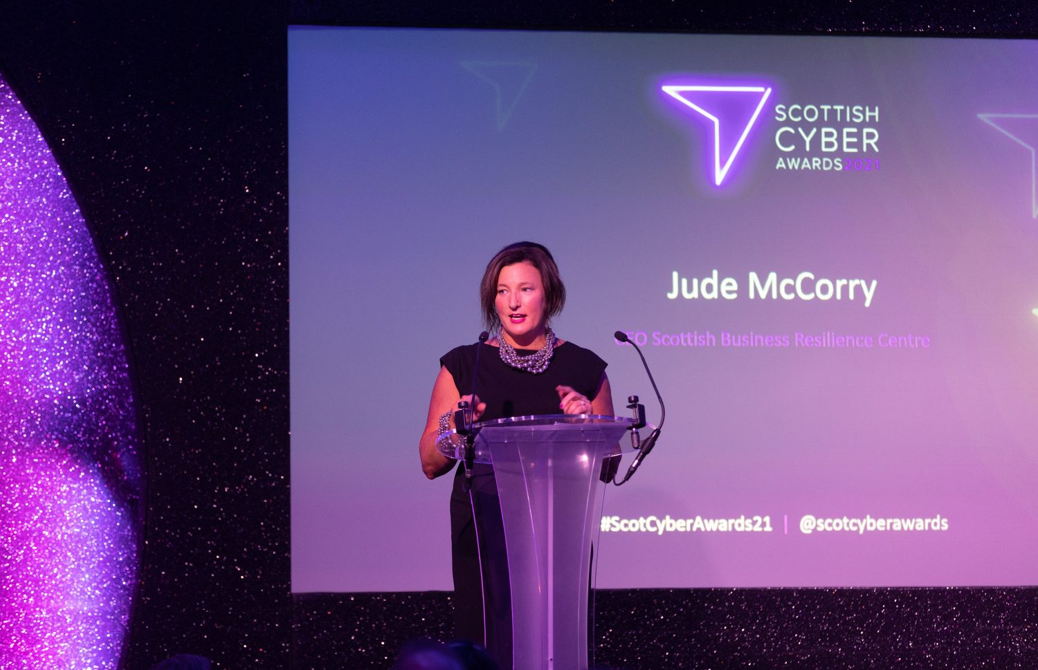 Jude McCorry at the Scottish Cyber Awards